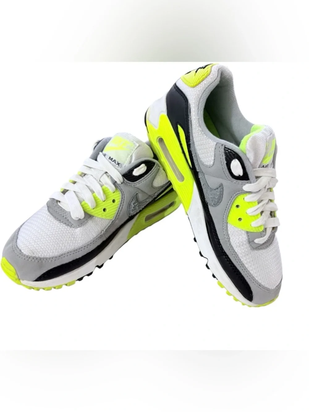 Nike Air Max 90 OG Volt, Neon Yellow Sneakers Sz 6 Women Running Shoes Blokecore - Picture 6 of 13